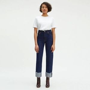 Ribcage Straight Selvedge Jeans - NWT